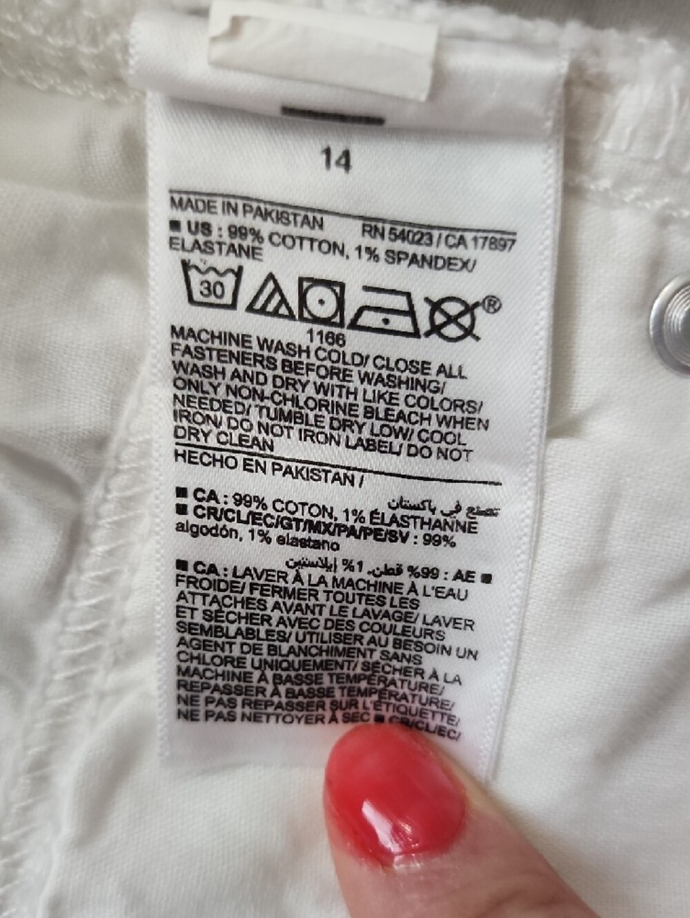 Old Navy White High-Rise O.G. Straight Leg Jeans Size 14 - Picture 10 of 10